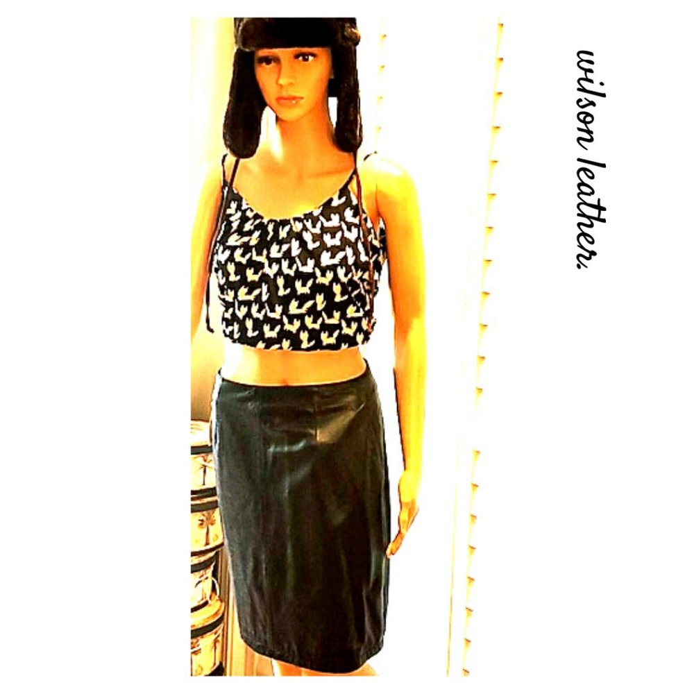 Gorgeous soft & subtle super sexy LEATHER SKIRT